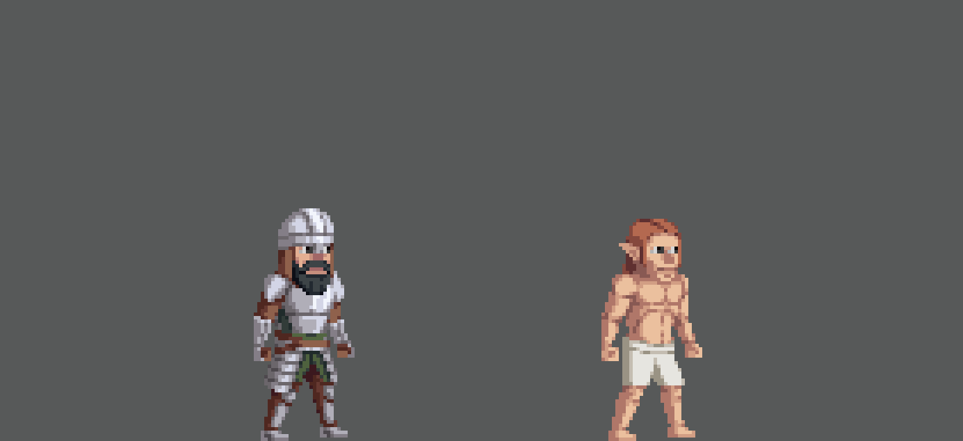 Human and Elf/Comission