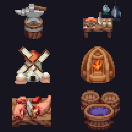 Buildings Icons/ Commission